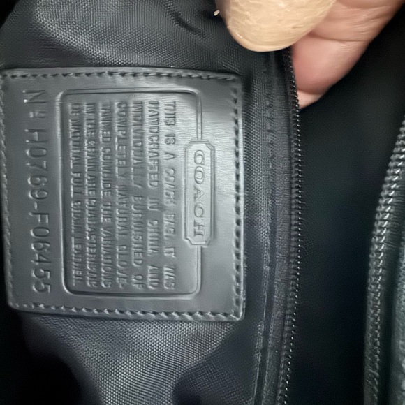 Coach black leather computer attache - Picture 10 of 13